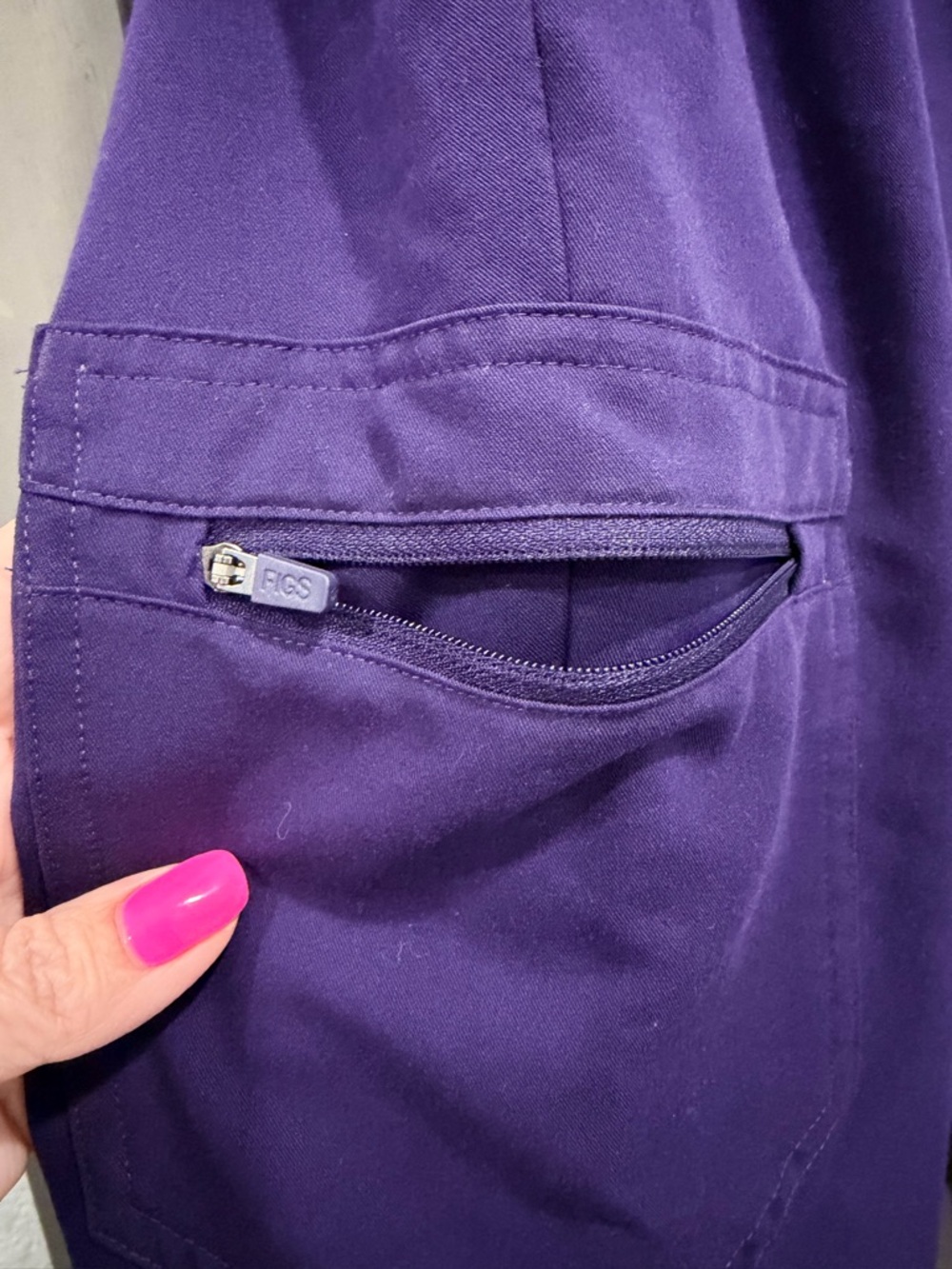 Fig Drawstring Jogger Pants- purple jam , PO# 5298, - Picture 3 of 9